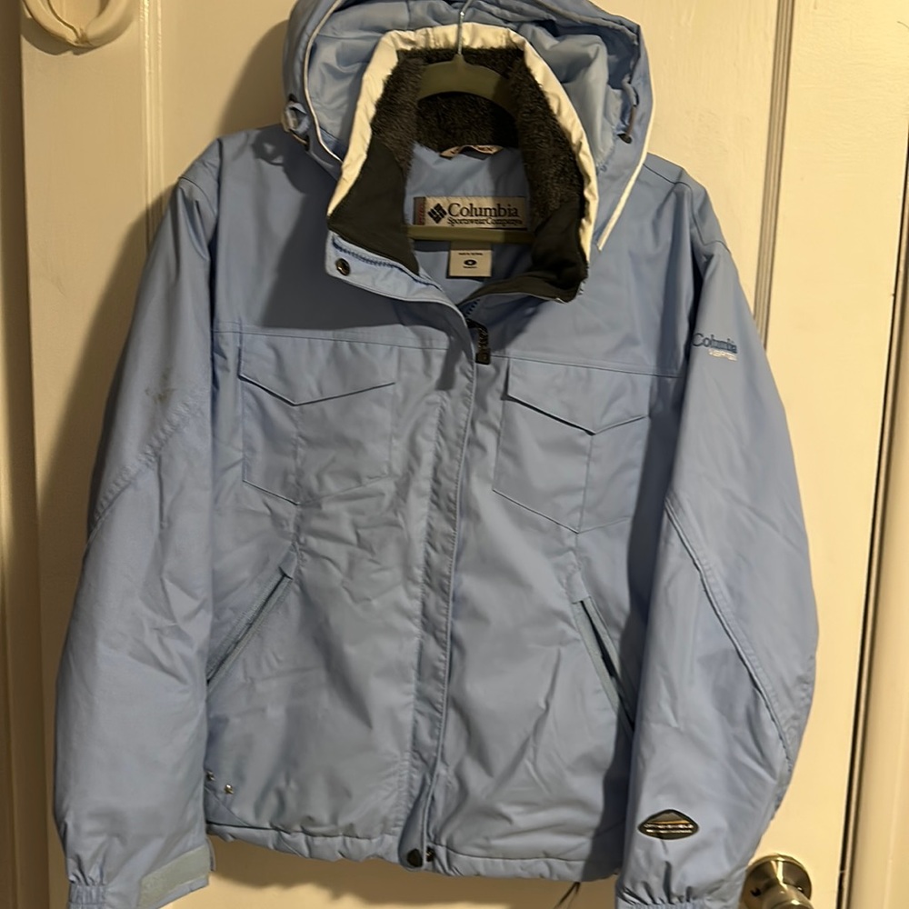 Columbia waterproof snow jacket - light blue